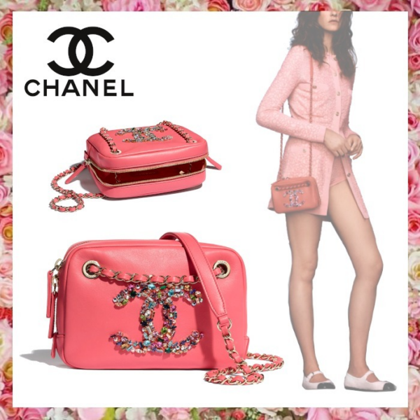 Túi Chanel Camera Case Pink AS2305-B04862-NA106 - Ảnh 2