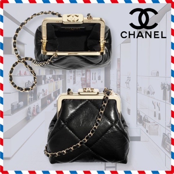 Túi Chanel Small Clutch With Chain Black AP1555-B03941-94305 - Ảnh 3