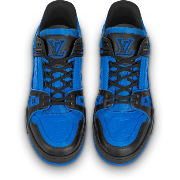 Giày Louis Vuitton LV Trainers 2021 'Black Navy' 1A8WFP - Ảnh 2