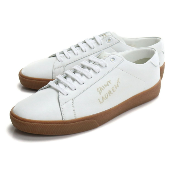 Giày Saint Laurent SL-06 Court Leather 'Optic White Gum' 61068500N009030 - Ảnh 2