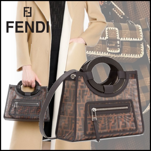 Túi Fendi Handbags Runaway 'Brown' 8BH353A6D6F12PN - Ảnh 2