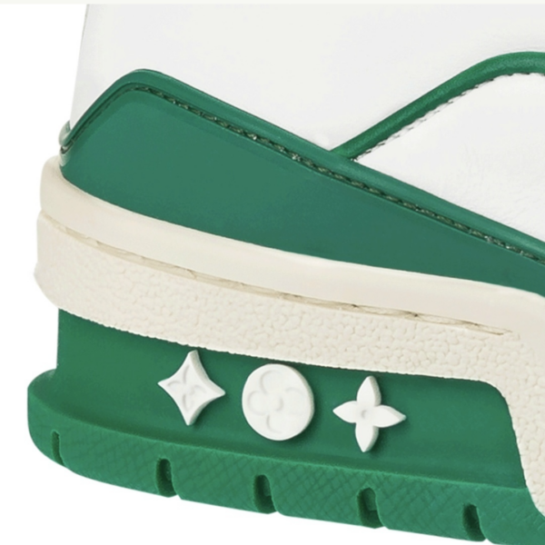Giày Louis Vuitton LV Trainers 'White Green' 1A54HM - Ảnh 3