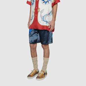 Alternative view of Giày Disney x Gucci Ace Low 'Mickey Mouse Beige'  602548 HWM10 8961