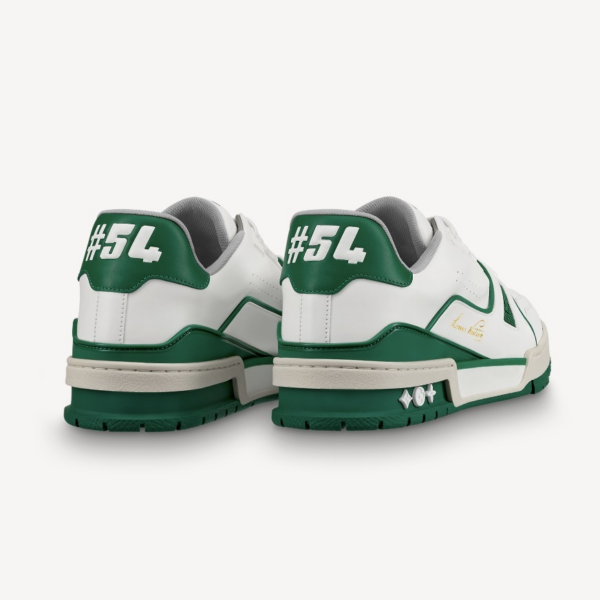 Giày Louis Vuitton LV Trainers 'White Green' 1A54HM - Ảnh 2