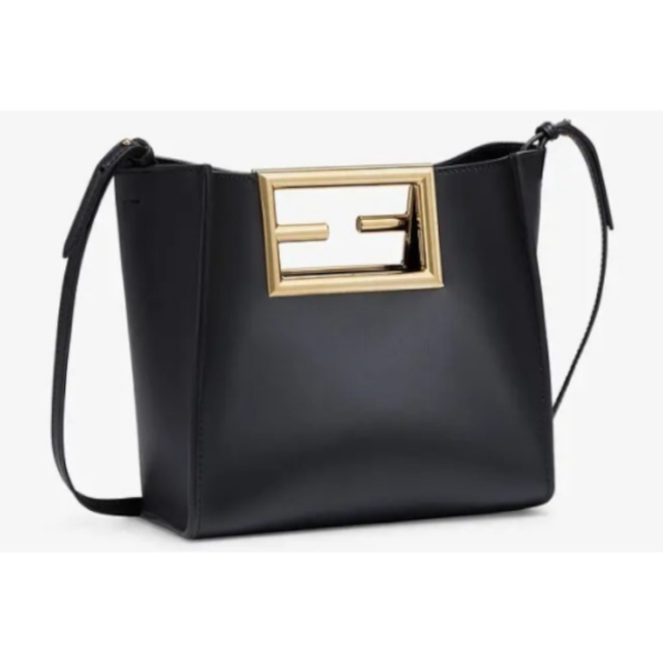 Túi Fendi Casual Style 2WAY Plain Logo Handbags 'Black' 8BS054-AAIW-F0KUR - Ảnh 4