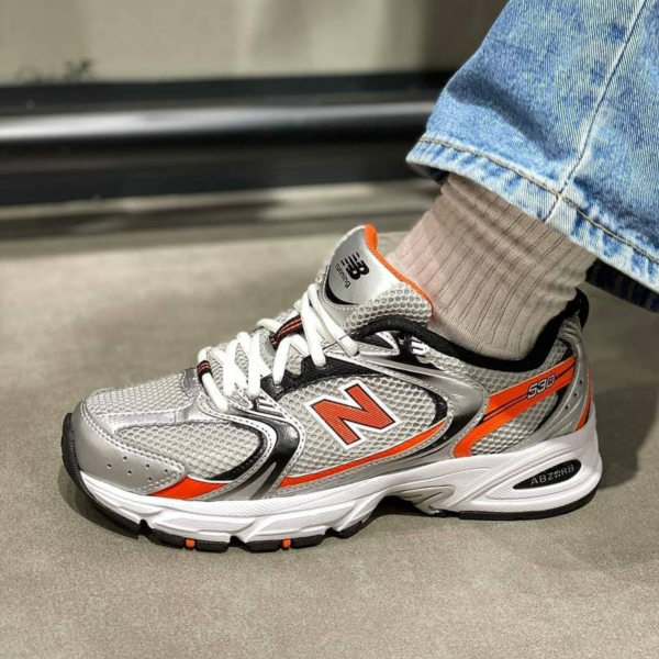 Giày New Balance 530 Retro Silver Orange Running MR530AP - Ảnh 3
