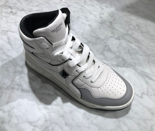 Giày Valentino Garavani One Stud Nappa Mid Top WY2S0E63NWN0N2 - Ảnh 5