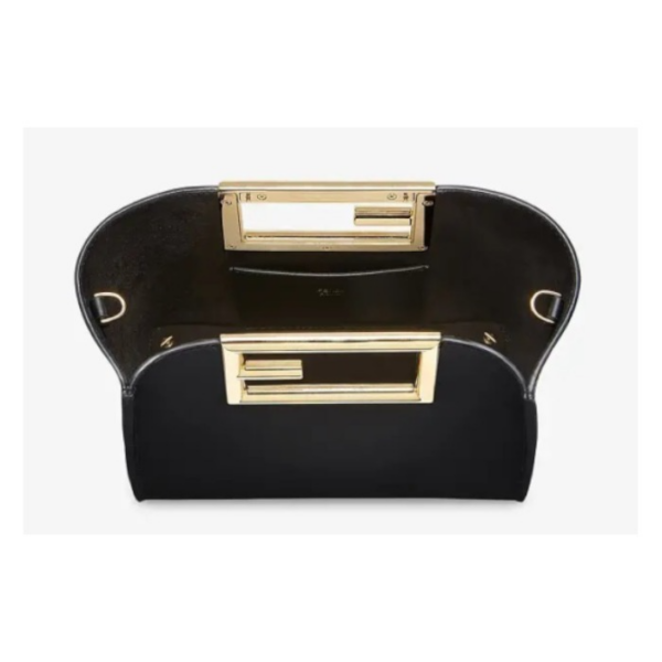 Túi Fendi Casual Style 2WAY Plain Logo Handbags 'Black' 8BS054-AAIW-F0KUR - Ảnh 3