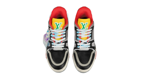Giày Louis Vuitton Trainer Monogram Red Yellow 1A8Q95 - Ảnh 2
