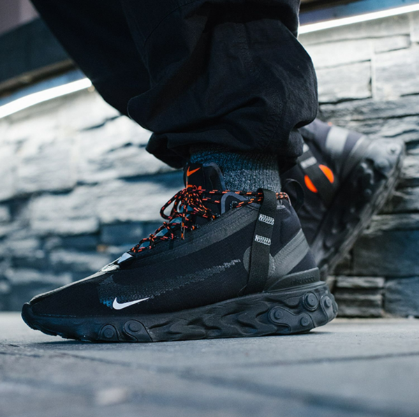 Giày Nike React Runner Mid Wr ISPA Black AT3143-001 - Ảnh 2