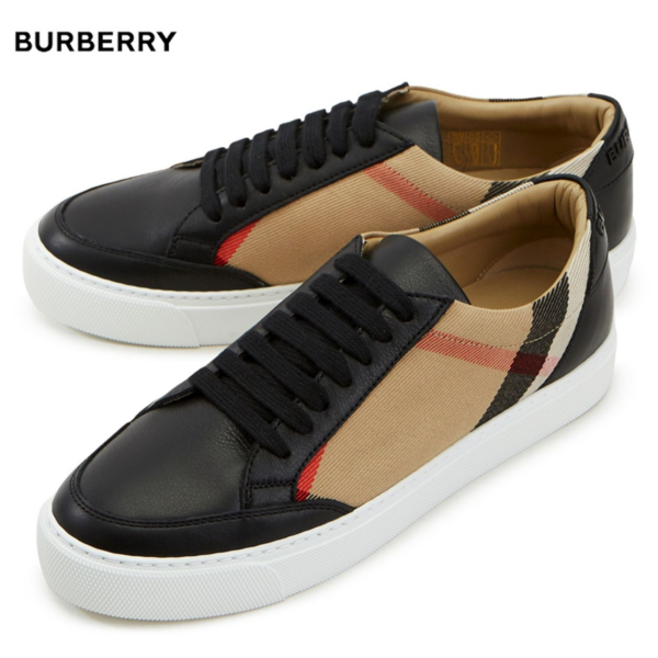 Giày Burberry House Check Black Beige 8024331 - Ảnh 4
