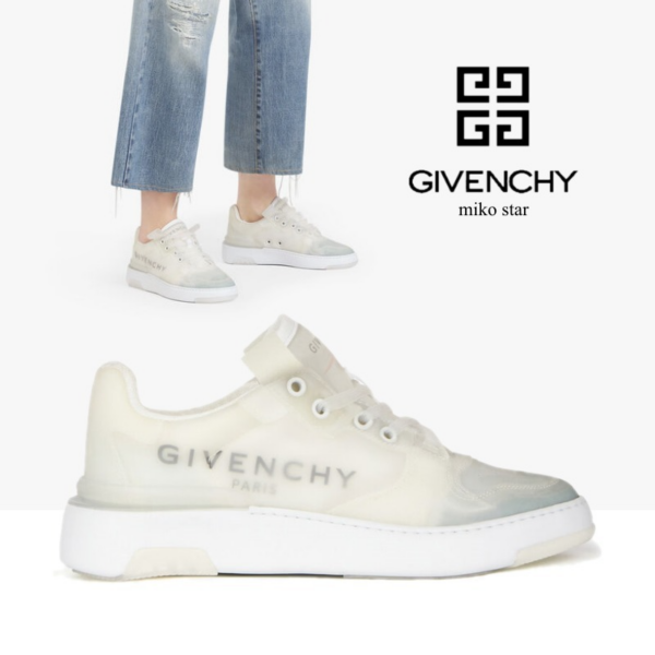 Giày Givenchy Transparent Wing Low Top Sneakers Maniaon BE0010E0PD-100 - Ảnh 2