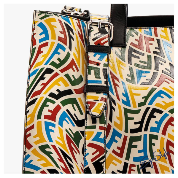 Túi Fendi Calfskin Logo Totes 'Multicolor' 7VA390-AFSU-F0U2V - Ảnh 6