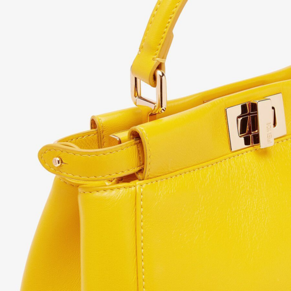 Túi Fendi Peekaboo Mini' Shoulder Bag 'Yellow' 8BN244-AD6G-F192E - Ảnh 7