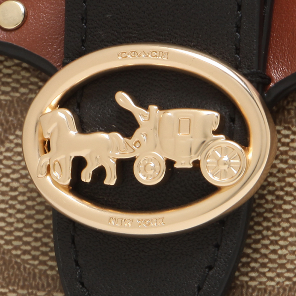 Túi Coach Georgie Signature Canvas With Rivets 6791-IMRL7 - Ảnh 8