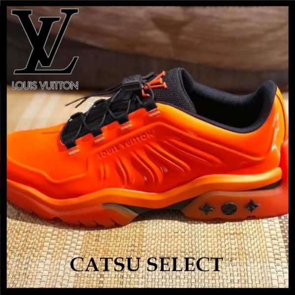 Giày Louis Vuitton Millenium Sneaker Orange 1A9910 - Ảnh 4