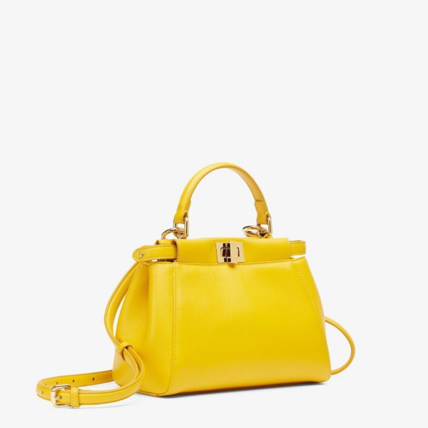 Túi Fendi Peekaboo Mini' Shoulder Bag 'Yellow' 8BN244-AD6G-F192E - Ảnh 5