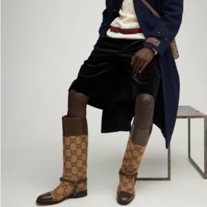 Alternative view of Giày ‎Gucci Knee High Boot With Harness Beige 675658-UKO50-2597