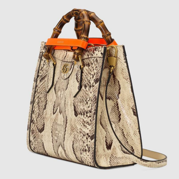 Túi Gucci Diana Small Python Tote Bag 660195-LU3ZT-9561 - Ảnh 5