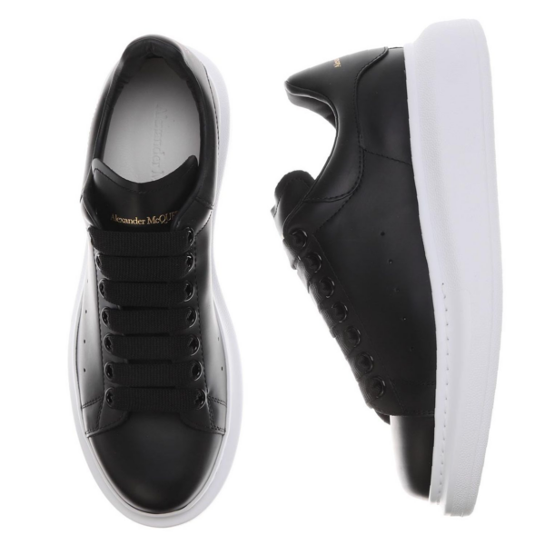 Giày Alexander McQueen Wmns Oversized Sneaker 'Black' 553770-WHGP0-1000 - Ảnh 3