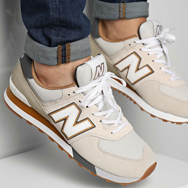 Giày New Balance 574 'Grey Yellow' ML574PO2 - Ảnh 4