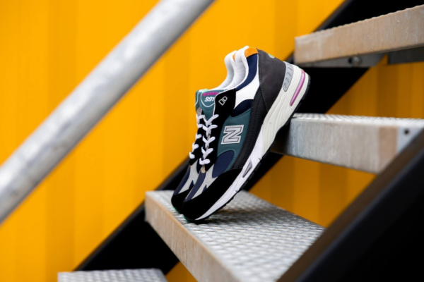 Giày New Balance 991 Made In England 'Black Blue' M991MM - Ảnh 5