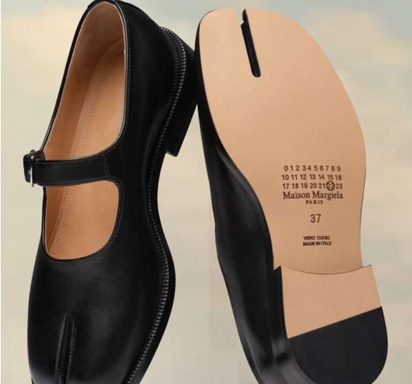 Giày Maison Margiela Box Calf Tabi Court 'Black' S39WL0119P3292T8013 - Ảnh 3