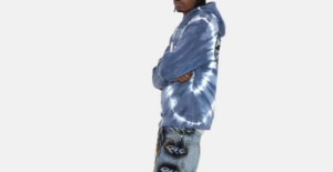 Ao Stussy x Dries Van Noten Tie Dye Hoodie 'Blue'