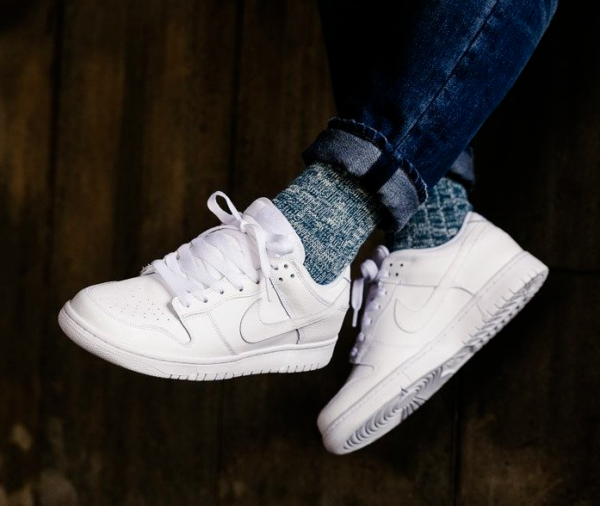 Giày Nike Wmns Dunk Low 'Triple White' DD1503-109 - Ảnh 6