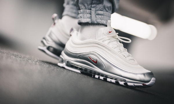 Giày Nike Air Max 97 QS 'B-Sides White Silver' AT5458-100 - Ảnh 7