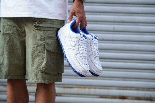Giày Nike Air Force 1 '07 'Contrast Stitch White Game Royal' CV1724-101 - Ảnh 9