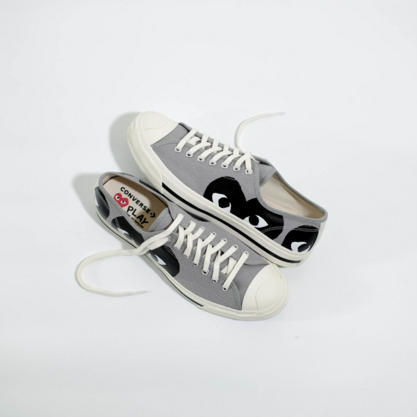 Giày Converse Comme des Garçons PLAY x Jack Purcell Drizzle Black 171259C - Ảnh 4