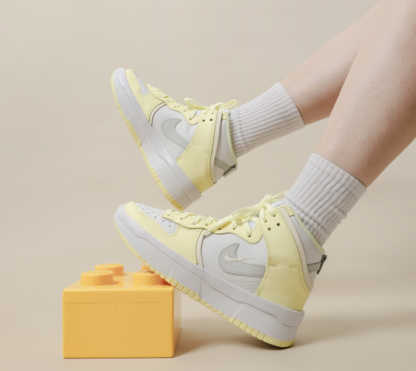 Giày Nike Wmns Dunk High Up 'White Citron Tint' DH3718-105 - Ảnh 3
