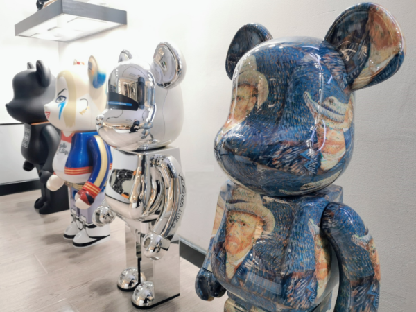 Mô Hình Bearbrick Van Gogh Museum Self With Grey Felt Hat - Ảnh 5