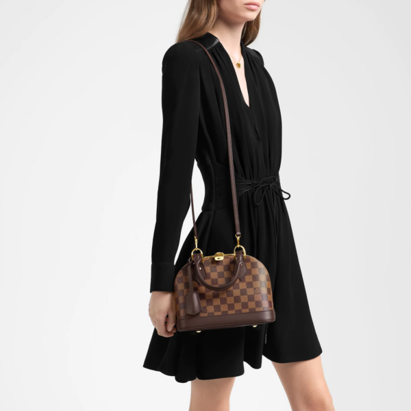 Túi Louis Vuitton Alma BB Damier Ebène Canvas Handbags N41221 - Ảnh 2