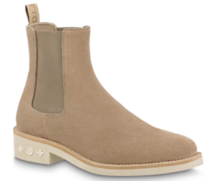 Giày Louis Vuitton Charonne Chelsea Boots Beige 1A9HLZ