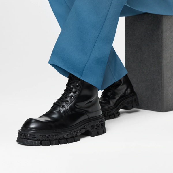 Giày Louis Vuitton LV Baroque Ranger Boots 'Black' 1AAH5U - Ảnh 5