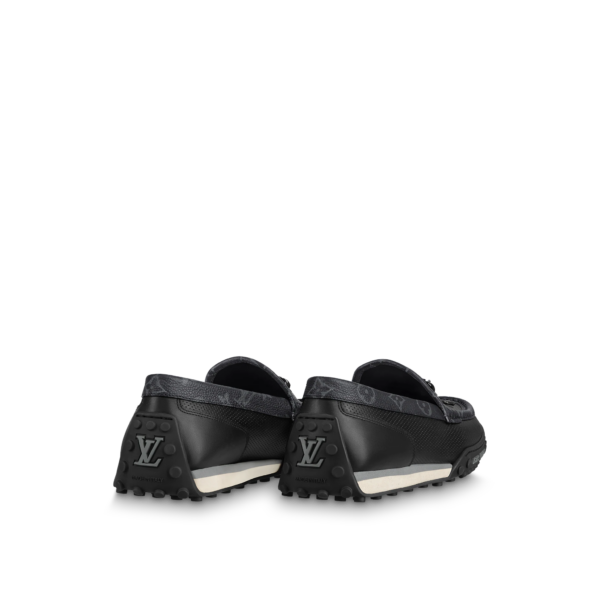 Giày Louis Vuitton LV Racer Moccasins 'Black' 1A9ZH6 - Ảnh 3