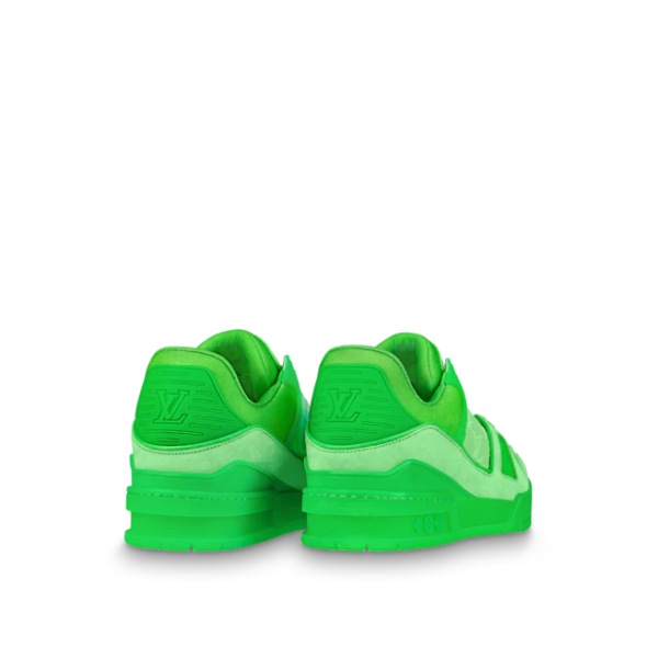 Giày Louis Vuitton Trainer 'Fluorescent Green Monogram' 1A8KD8 - Ảnh 3