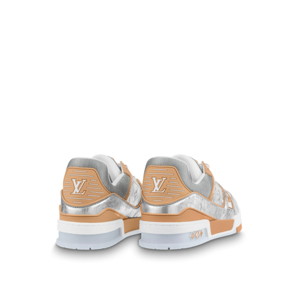 Giày Louis Vuitton LV Trainers 'Metallic Beige' 1A996D - Ảnh 5