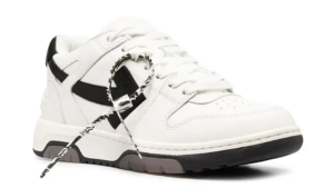 Alternative view of Giày Off-White Out of Office Low Top White Black OMIA189R21LEA0010110