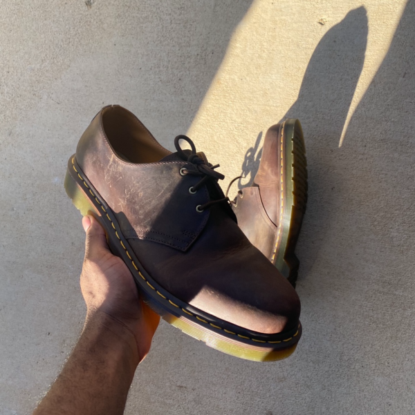 Giày Dr. Martens 1461 Brown Crazy Horse Leather Oxford Shoes 11838201 - Ảnh 6