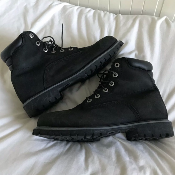 Giày Timberland Mens Alburn 6 Inch Boots Black Nubuck 6939R - Ảnh 3