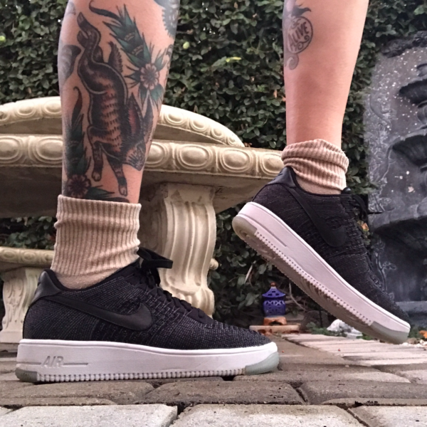 Giày Nike Wmns Air Force 1 Flyknit 'Black' 820256-001 - Ảnh 2