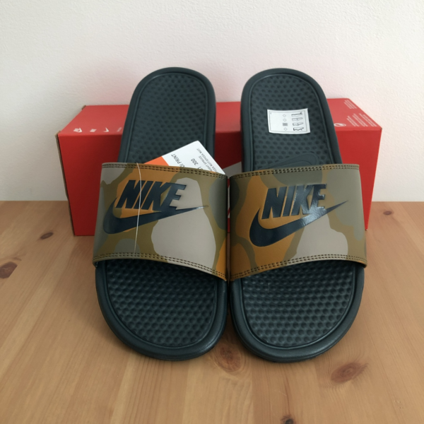 Dép Nike benassi Slides JDI Print Flip Plops 'Camo' 631261-300 - Ảnh 3