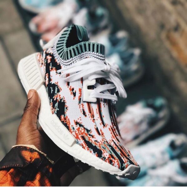 Giày Adidas NMD R1 Sneakersnstuff Datamosh Collegiate Orange BB6365 - Ảnh 2