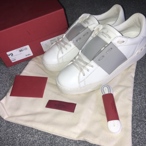 Giày Valentino Shiny Gray Open Sneakers PW2S0781-TCQ-832 - Ảnh 5