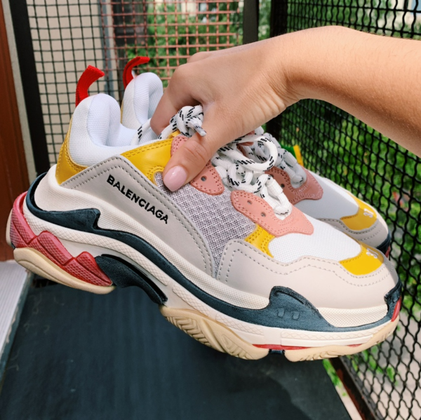Giày Balenciaga Wmns Triple S Trainer 'Pink Black' 524038-W09O5-9035 - Ảnh 3