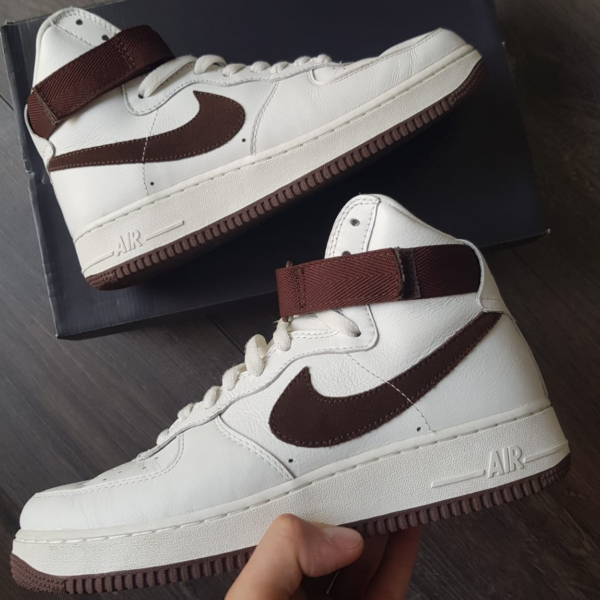 Giày Nike Air Force 1 High Retro QS White Chocolate 743546-102 - Ảnh 2