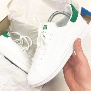 Alternative view of Giày Adidas Stan Smith Primeknit J 'White Green' S75351